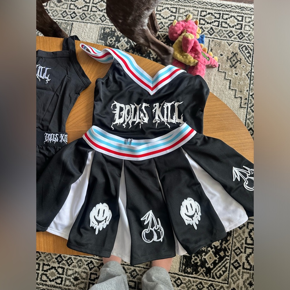 Halloween Dolls Kill Cheerleader outfit & bonus matching set - small